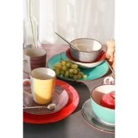 Салатник керамический Доляна &laquo;Морской мир&raquo;, 800 мл, d=14 см, цвет бордовый