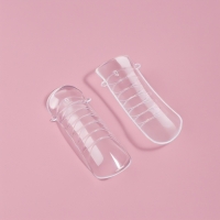 Верхние формы для наращивания в контейнере, C-изгиб, 120 шт, цвет прозрачный