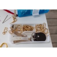 Петля пришивная для сумки, с полукольцом, пара, 8 × 4,5 см, цвет коричневый/серебряный Петля пришивная для сумки, с полукольцом, пара, 8 × 4,5 см, цвет коричневый/серебряный