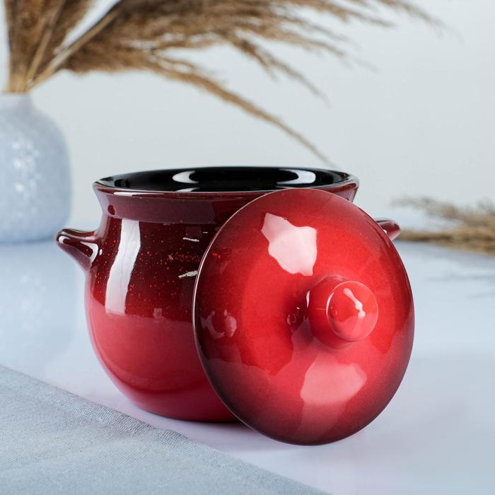 Горшок керамический для запекания Горшок керамический для запекания "Пиканто" 0,65л / 12,5х11,5см, красный