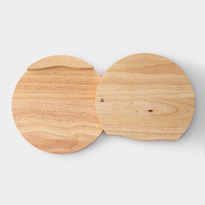 Набор для подачи сыра Magistro, 4 ножа, доска, 19,5&times;19,5&times;3,5см, дуб