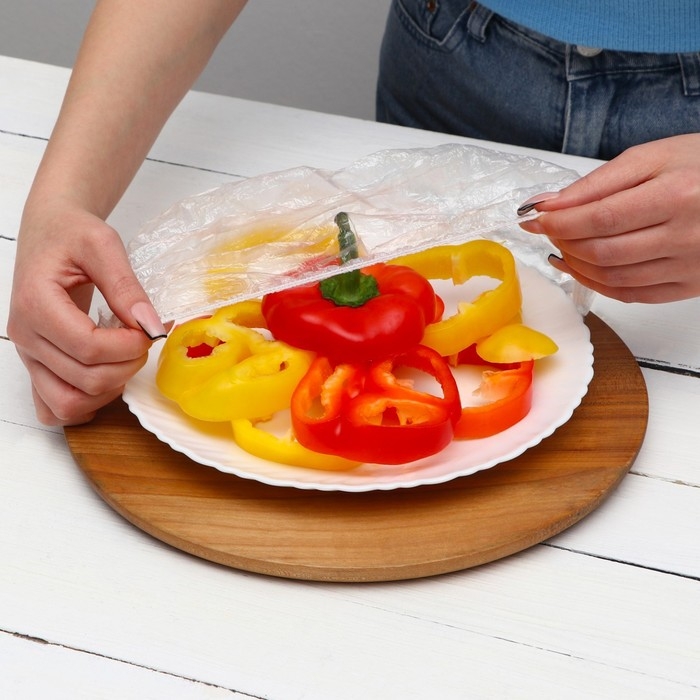 Набор пакетов для сохранения свежести продуктов с резинкой, &Oslash; до 32 см, 50 шт