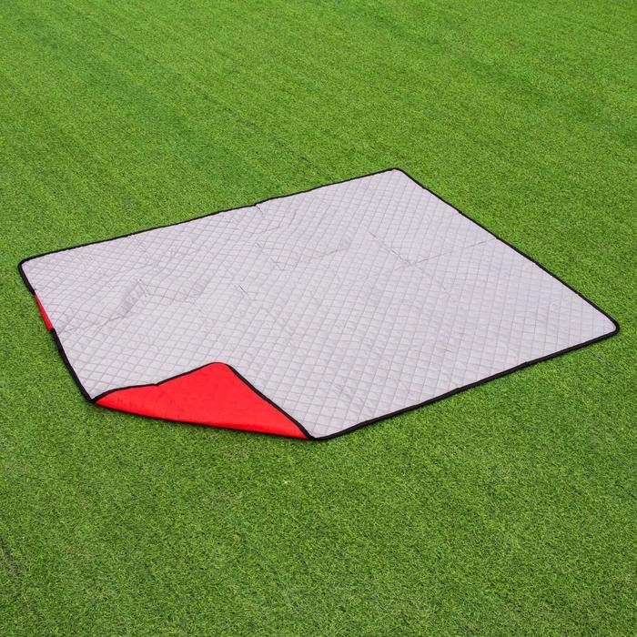 Коврик туристический автомобильный, 150&times;110 см, серый