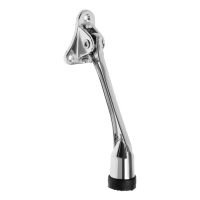 Фиксатор дверной LOCKLAND, "козья ножка", цвет хром Фиксатор дверной LOCKLAND, "козья ножка", цвет хром