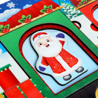 Пазл деревянный музыкальный &laquo;Едет к нам Дедушка Мороз&raquo;