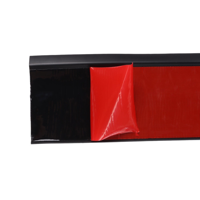 Плинтус ПВХ самоклеящийся, 200см/8см, черный