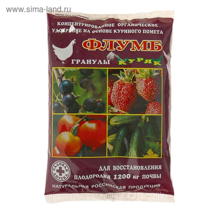 Гранулы для восстановления плодородия почвы "Флумб куряк", 500 г