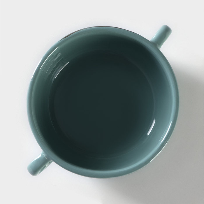 Бульонница фарфоровая Tramontano, 300 мл, 11,5&times;5,5 см, цвет зелёный