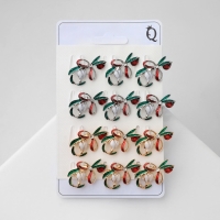 Брошь &laquo;Цветок&raquo; подснежник с бантиком, цвет МИКС (неделимая фасовка 12 шт., цена за шт.)