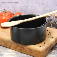 Котелок &laquo;Жаклин&raquo;, 1,2 л, антипригарное покрытие, цвет чёрный