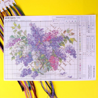 Набор для вышивания крестом &laquo;Сирень&raquo; 28 х 23 см