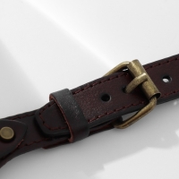 Браслет мужской &laquo;Миллениум&raquo; ремешок, широкий, цвет коричневый