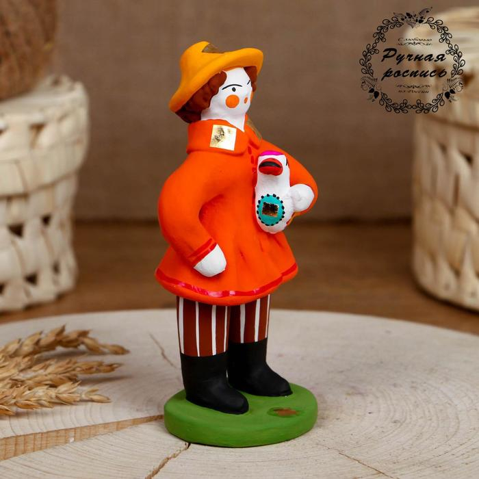 Дымковская игрушка &laquo;Мужик с подарком&raquo;, микс