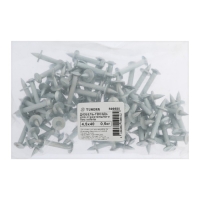 Дюбель-гвоздь "ТУНДРА", гвоздевой, для монтажного пистолета, оцинкованный, 4.5x40 мм, 0.5 кг