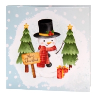 Новый год. Шоколадная открытка "С новым годом!", 2 шт х 5 г