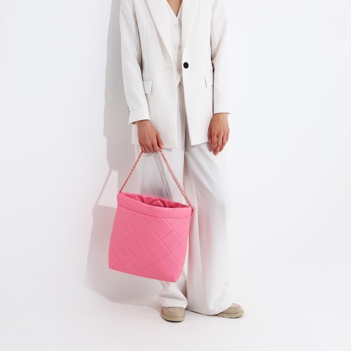 Сумка-мешок без застёжки, цвет розовый Сумка-мешок без застёжки, цвет розовый