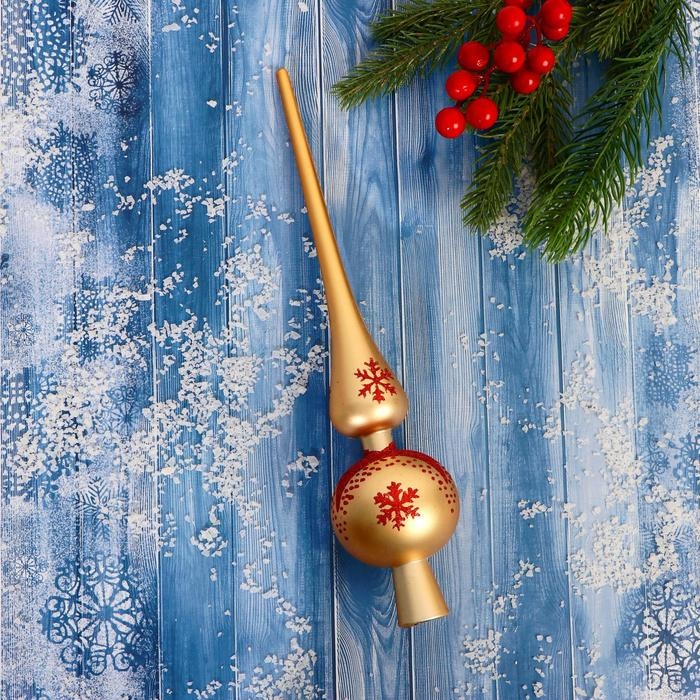 Наконечник Наконечник "Вальс снежинок" 28 см, микс