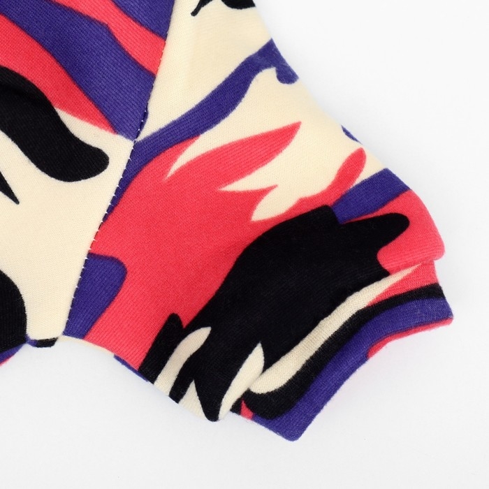 Толстовка Толстовка "Камуфляж", размер S (ДС 25, ОШ 25, ОГ 35 см), фиолетовый