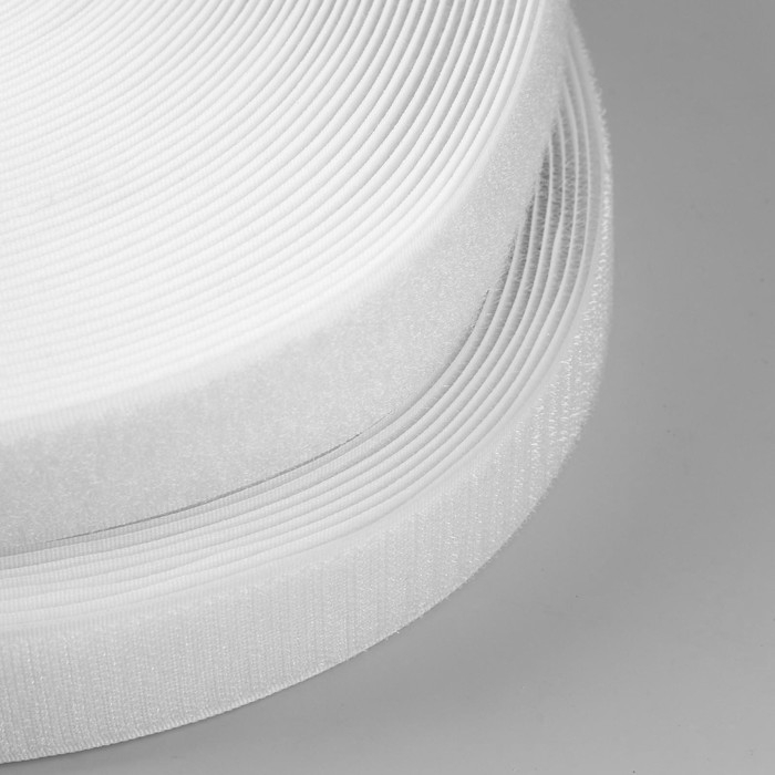 Липучка, 30 мм × 25 ± 1 м, цвет белый Липучка, 30 мм × 25 ± 1 м, цвет белый