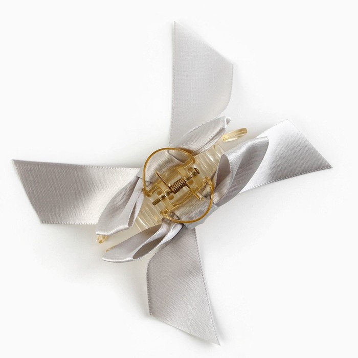 Краб для волос с бантом новогодний &laquo;Верь в чудеса&raquo;, на Новый год, 8 х 3 х 2,5 см