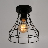 Люстра "Конти" 1х60Вт E27 черный 18х18х22 см.