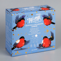 Гирлянда &laquo;Бахрома&raquo; 2.4 &times; 0.9 м с насадками &laquo;Олень&raquo;, IP20, прозрачная нить, 138 LED, свечение белое, 8 режимов, 220 В