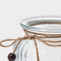 Банка стеклянная для хранения сыпучих продуктов Доляна &laquo;Зайка&raquo;, 950 мл, с керамической крышкой