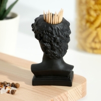 Подставка для зубочисток &laquo;Давид&raquo;, черная, 5х5х9 см