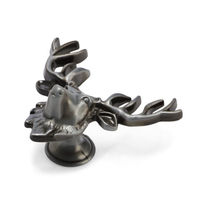 Ручка-кнопка CAPPIO PRO Ручка-кнопка CAPPIO PRO "Олень" 66 x 55 мм, цвет стар. серебро