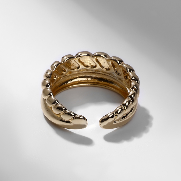 Кольцо &laquo;Тренд&raquo; параллель, цвет золото, безразмерное