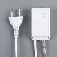 Гирлянда &laquo;Водопад&raquo; 2 &times; 1.5 м, IP20, прозрачная нить, 400 LED, свечение белое, 8 режимов, 220 В