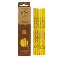 Карандаш незаточенный 4.3 мм, Koh-I-Noor 3263/4, по стеклу, металлу, пластику, жёлтый, L=175 мм