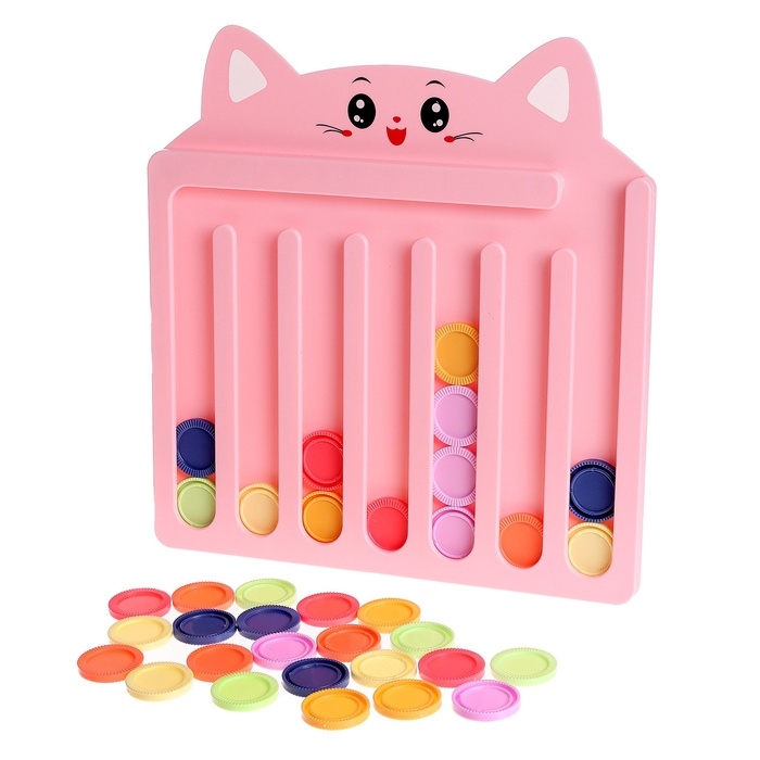 Настольный сортер &laquo;Собери по цветам&raquo;, 3+, цвет МИКС