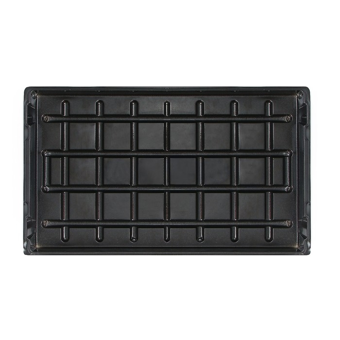 Поддон для рассады, 52 &times; 31 &times; 3,5 см, пластик, чёрный