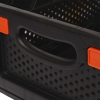 Ящик складной, пластиковый, 40 &times; 30 &times; 17 см, чёрный