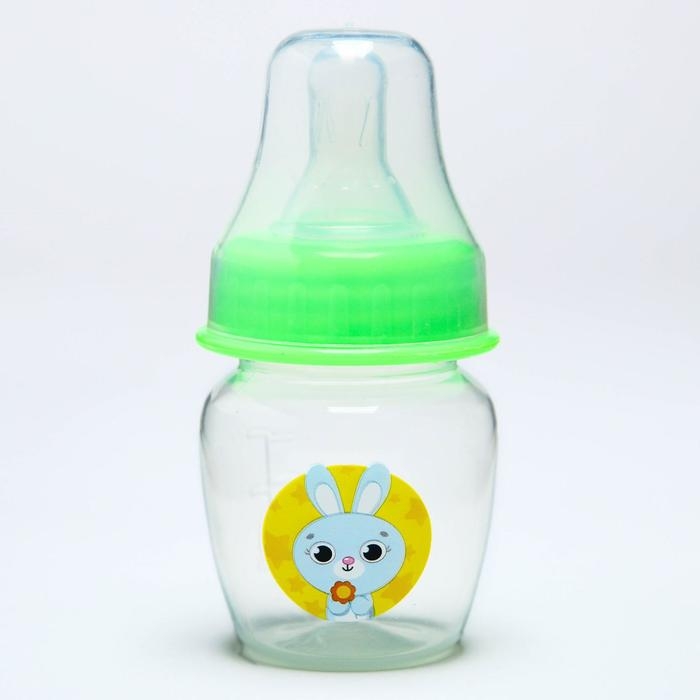 Бутылочка для кормления &laquo;Наше чудо&raquo;, классическое горло, 60 мл., от 0 мес., цвет зелёный