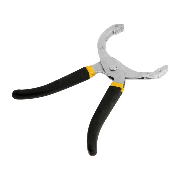 Съемник масляного фильтра ТУНДРА, тип Съемник масляного фильтра ТУНДРА, тип "клещи", обрезиненные рукоятки, 60 - 90 мм