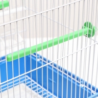 Клетка для птиц фигурная, 30 х 23 х 39 см, синяя Клетка для птиц фигурная, 30 х 23 х 39 см, синяя