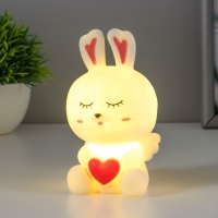 Ночник "Ангел зайка" LED 1Вт 3х LR44 белый 6х6,5х12см RISALUX Ночник "Ангел зайка" LED 1Вт 3х LR44 белый 6х6,5х12см RISALUX