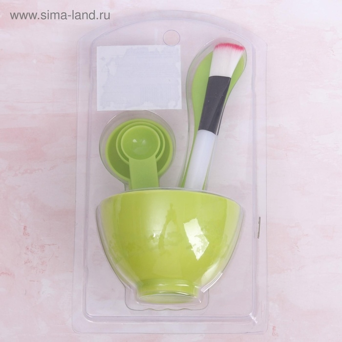 Косметический набор для масок, 6 предметов, цвет МИКС Косметический набор для масок, 6 предметов, цвет МИКС