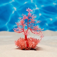 Растение искусственное аквариумное, светящееся, 10 см, красное Растение искусственное аквариумное, светящееся, 10 см, красное