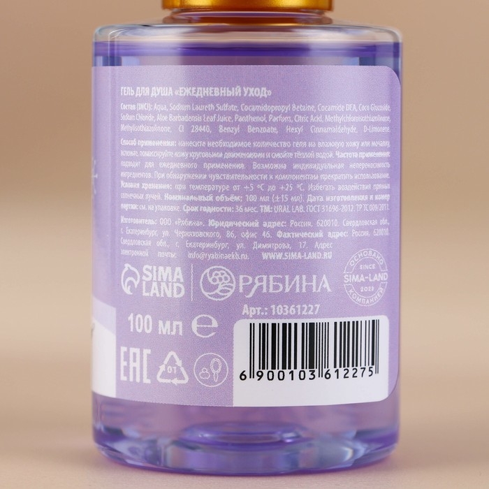 Гель для душа, 100 мл, аромат фруктового лимонада, Новый Год