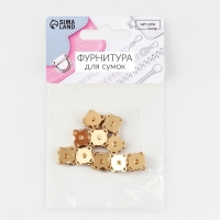 Кнопки магнитные, пришивные, d = 10 мм, 10 шт, цвет золотой Кнопки магнитные, пришивные, d = 10 мм, 10 шт, цвет золотой