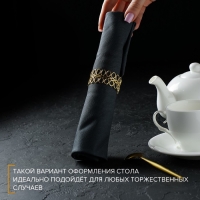 Кольцо для салфеток &laquo;Венок&raquo;, 4,5&times;2 см, цвет золотой