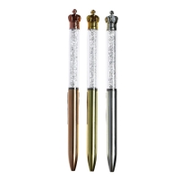 Ручка шариковая-прикол "Корона со стразами", МИКС Ручка шариковая-прикол "Корона со стразами", МИКС