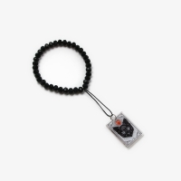 Брелок бусы для ключей &laquo;Черный кот&raquo;, 15 х 2.8 см
