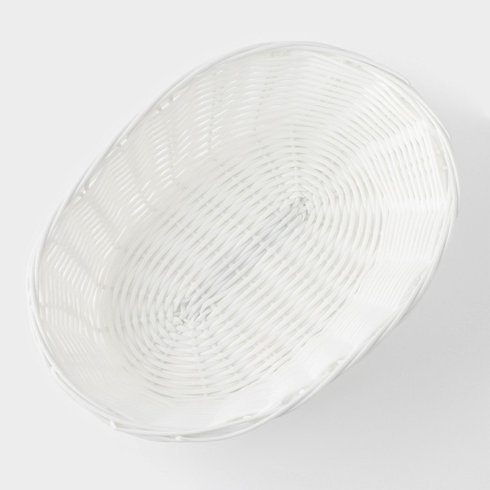 Корзинка для подачи Доляна &laquo;Молоко&raquo;, 25&times;18&times;6,5 см, цвет белый