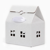 Коробка складная &laquo;Домик, белый &raquo;, 15 х 18 х 10 см