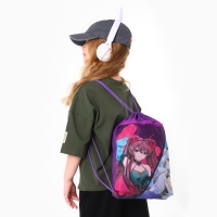 Мешок для обуви с карманом 420 х 340 мм, Calligrata МСО-7С, (мягкий полиэстер, плотность 210D) "Аниме" Мешок для обуви с карманом 420 х 340 мм, Calligrata МСО-7С, (мягкий полиэстер, плотность 210D) "Аниме"