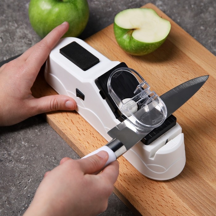 Ножеточка Luazon LTE-02, электрическая, для ножей/ножниц/отверток, 60 Вт, USB, белая Ножеточка Luazon LTE-02, электрическая, для ножей/ножниц/отверток, 60 Вт, USB, белая